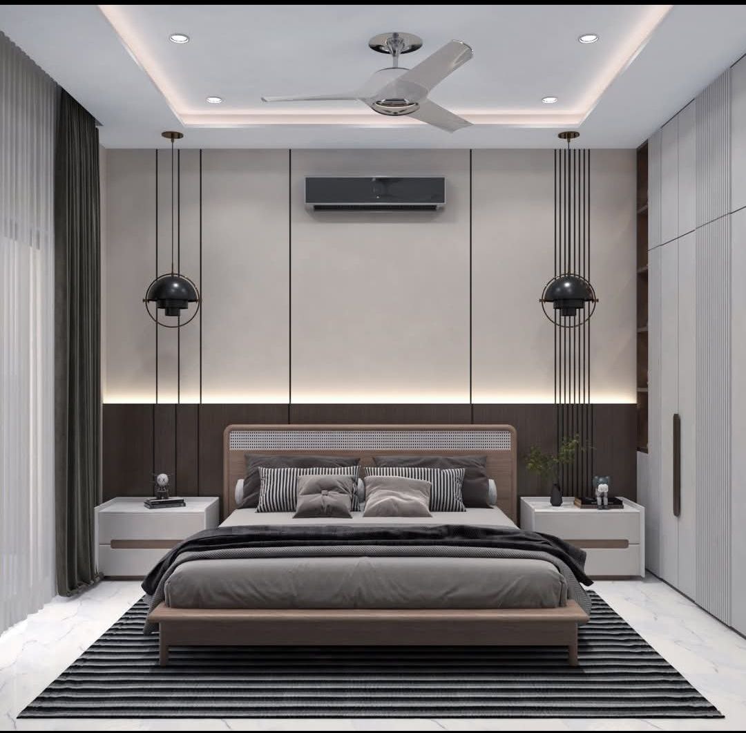 Interior designer at work